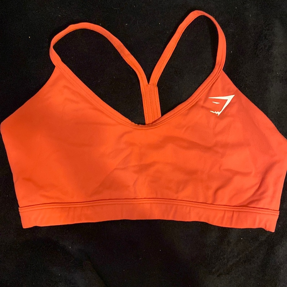 Orange Gymshark Sports Bra